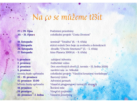Na co se můžeme těšit